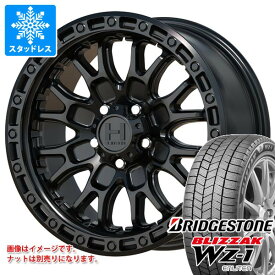 【タイヤ交換対象】ミツビシ デリカD5用 スタッドレス ブリヂストン ブリザック WZ-1 225/65R17 102Q ホスタイル H135 リッジクレスト タイヤホイール4本セット