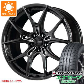 【タイヤ交換対象】サマータイヤ 215/50R18 92V ダンロップ エナセーブ EC204 レイズ グラムライツ 57FXZ 7.5-18 タイヤホイール4本セット