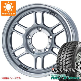 【タイヤ交換対象】ジムニーシエラ JB74W用 サマータイヤ ブリヂストン デューラー M/T674 185/85R16 105/103L LT ブラックレター エンケイ オールロード RPT1 5.5-16 タイヤホイール4本セット