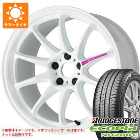 【タイヤ交換対象】サマータイヤ 165/55R15 75V ブリヂストン エコピア NH200C ワーク エモーション ZR10 5.0-15 タイヤホイール4本セット