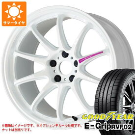 【タイヤ交換対象】サマータイヤ 185/55R16 83V グッドイヤー エフィシエントグリップ RVF02 ワーク エモーション ZR10 6.5-16 タイヤホイール4本セット