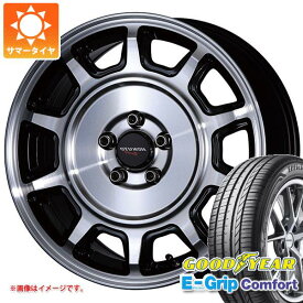 【タイヤ交換対象】サマータイヤ 165/55R15 75V グッドイヤー エフィシエントグリップコンフォート クリムソン ホクトレーシング 零式-S 軽用 5.0-15 タイヤホイール4本セット