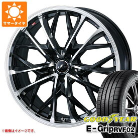 【タイヤ交換対象】サマータイヤ 165/55R15 75V グッドイヤー エフィシエントグリップ RVF02 レオニス MV 4.5-15 タイヤホイール4本セット