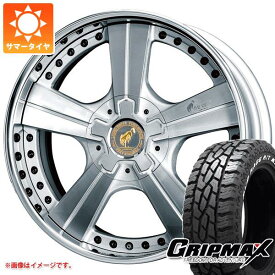 【タイヤ交換対象】ランドクルーザー プラド 150系用 サマータイヤ グリップマックス マッドレイジ R/T MAX LT265/50R20 121/118Q ホワイトレター スーパースター ピュアスピリッツ オークス 8.5-20 タイヤホイール4本セット