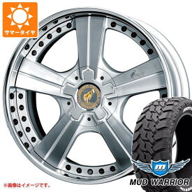 【タイヤ交換対象】ランドクルーザー プラド 150系用 サマータイヤ モンスタ マッドウォーリアー LT275/55R20 120/117Q ホワイトレター スーパースター ピュアスピリッツ オークス 8.5-20 タイヤホイール4本セット