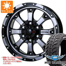 【タイヤ交換対象】ハイラックス 120系用 サマータイヤ モンスタ マッドウォーリアー LT265/70R17 121/118Q ホワイトレター MKW MK-46 8.0-17 タイヤホイール4本セット