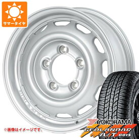 【タイヤ交換対象】スズキ ジムニーシエラ JB74W用 サマータイヤ ヨコハマ ジオランダー A/T G015 195/80R15 96H ブラックレター アピオ ワイルドボア ベンチュラ 6.0-15 タイヤホイール4本セット