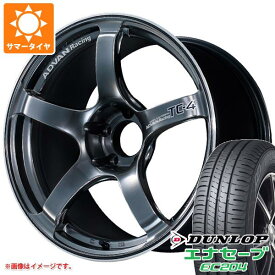 【タイヤ交換対象】サマータイヤ 215/50R18 92V ダンロップ エナセーブ EC204 アドバンレーシング TC-4 7.5-18 タイヤホイール4本セット