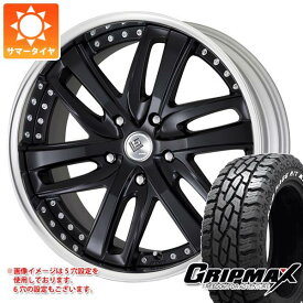 【タイヤ交換対象】ハイラックス 120系用 サマータイヤ グリップマックス マッドレイジ R/T MAX LT265/50R20 121/118Q ホワイトレター ワーク LS ブライトリング SUV 8.5-20 タイヤホイール4本セット