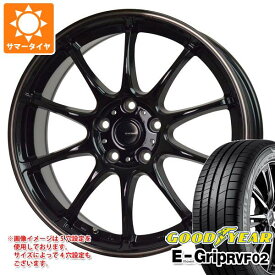 【タイヤ交換対象】サマータイヤ 165/55R15 75V グッドイヤー エフィシエントグリップ RVF02 ジースピード P-07 4.5-15 タイヤホイール4本セット