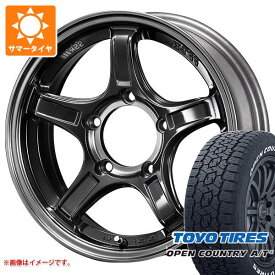 【タイヤ交換対象】ジムニーシエラ JB74W用 2024年製 サマータイヤ トーヨー オープンカントリー A/T3 215/70R16 100T ホワイトレター SSR ディバイド X03J 5.5-16 タイヤホイール4本セット