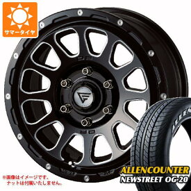 【タイヤ交換対象】ハイエース 200系用 サマータイヤ オーレンカウンター ニューストリート OG-20 215/65R16C 109/107T ホワイトレター デルタフォース オーバル 7.0-16 タイヤホイール4本セット