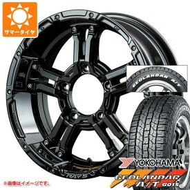 【タイヤ交換対象】5本セット ジムニー用 2024年製 サマータイヤ ヨコハマ ジオランダー A/T G015 185/85R16 105/103N LT ホワイトレター レイズ デイトナ FDX-J コレクション 5.5-16 タイヤホイール5本セット