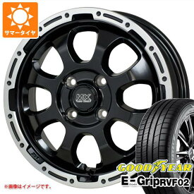【タイヤ交換対象】サマータイヤ 165/55R15 75V グッドイヤー エフィシエントグリップ RVF02 マッドクロスグレイス 4.5-15 タイヤホイール4本セット