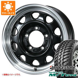 【タイヤ交換対象】5本セット ジムニー用 サマータイヤ ブリヂストン デューラー M/T674 185/85R16 105/103L LT ブラックレター ランドフット SWZ 5.5-16 タイヤホイール5本セット