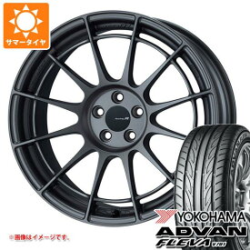 【タイヤ交換対象】シビック タイプR FK8用 サマータイヤ ヨコハマ アドバン フレバ V701 245/40R18 97W XL エンケイ レーシング レボリューション NT03RR 8.5-18 タイヤホイール4本セット