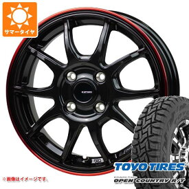 【タイヤ交換対象】サマータイヤ 155/65R14 75Q トーヨー オープンカントリー R/T ブラックレター ジースピード P-06 4.5-14 タイヤホイール4本セット