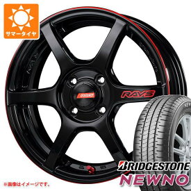 【タイヤ交換対象】サマータイヤ 165/55R15 75V ブリヂストン ニューノ レイズ グラムライツ 57C6 タイムアタックエディション 5.0-15 タイヤホイール4本セット