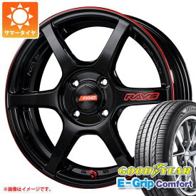 【タイヤ交換対象】サマータイヤ 165/55R15 75V グッドイヤー エフィシエントグリップコンフォート レイズ グラムライツ 57C6 タイムアタックエディション 5.0-15 タイヤホイール4本セット