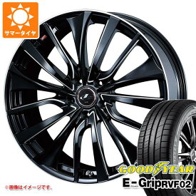 【タイヤ交換対象】サマータイヤ 225/55R19 103W XL グッドイヤー エフィシエントグリップ RVF02 レオニス VT 7.5-19 タイヤホイール4本セット