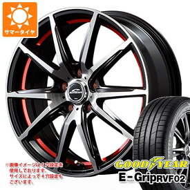 【タイヤ交換対象】サマータイヤ 165/55R15 75V グッドイヤー エフィシエントグリップ RVF02 シュナイダー RX02 4.5-15 タイヤホイール4本セット