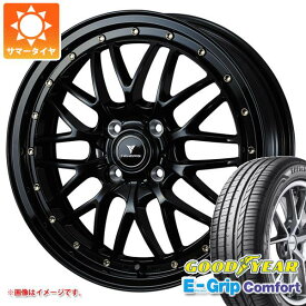 【タイヤ交換対象】サマータイヤ 165/55R15 75V グッドイヤー エフィシエントグリップコンフォート ノヴァリス アセット M1 4.5-15 タイヤホイール4本セット