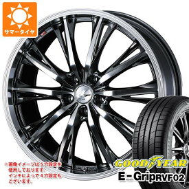 【タイヤ交換対象】サマータイヤ 165/55R15 75V グッドイヤー エフィシエントグリップ RVF02 レオニス RT 4.5-15 タイヤホイール4本セット