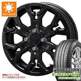 【タイヤ交換対象】サマータイヤ 165/55R15 75V ブリヂストン エコピア NH200C クリムソン MG ゴーレム ジュニア 4.5-15 タイヤホイール4本セット