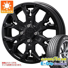 【タイヤ交換対象】サマータイヤ 165/55R15 75V グッドイヤー エフィシエントグリップコンフォート クリムソン MG ゴーレム ジュニア 4.5-15 タイヤホイール4本セット