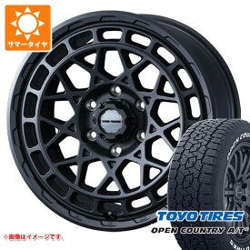 【タイヤ交換対象】ランドクルーザー300用 サマータイヤ トーヨー オープンカントリー A/T3 265/65R18 114H ホワイトレター マッドヴァンスX タイプM 9.0-18 タイヤホイール4本セット