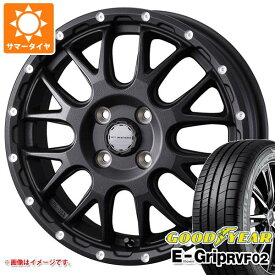 【タイヤ交換対象】サマータイヤ 165/55R15 75V グッドイヤー エフィシエントグリップ RVF02 マッドヴァンス08 4.5-15 タイヤホイール4本セット