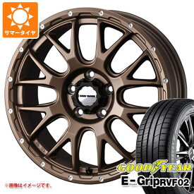 【タイヤ交換対象】サマータイヤ 225/60R17 99H グッドイヤー エフィシエントグリップ RVF02 マッドヴァンス08 7.0-17 タイヤホイール4本セット