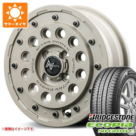 【タイヤ交換対象】2024年製 サマータイヤ 155/65R14 75H ブリヂストン エコピア NH200 C ナイトロパワー H12 ショットガン タクティカルエディション 4.5-14 タイヤホイール4本セット