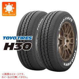 【タイヤ交換対象】2本 サマータイヤ 195/80R15 107/105N トーヨー H30 ホワイトレター TOYO TOYO H30 【バン/トラック用】