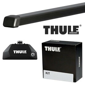 THULE スバル レガシィ アウトバック ダイレクトルーフレール付 H21/5〜 ルーフキャリア取付1台分セット TH7106+TH7122+THKIT6002【沖縄・離島発送不可】