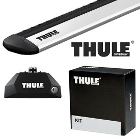 THULE BMW 3シリーズ ツーリング (F31)ダイレクトルーフレール付 12〜 ルーフキャリア取付1台分セット TH7106+TH7112+THKIT6007【沖縄・離島発送不可】