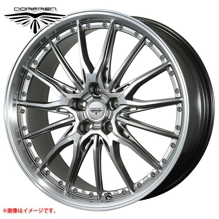 楽天市場】ドルフレン ヒューヴァー 8.0-19 ホイール1本 DORFREN HYVAA 