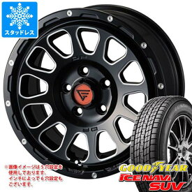 【タイヤ交換対象】スタッドレスタイヤ グッドイヤー アイスナビ SUV 265/70R17 115Q ＆ デルタフォース オーバル 8.0-17 タイヤホイール4本セット265/70-17 GOODYEAR ICE NAVI SUV