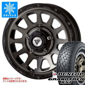 【タイヤ交換対象】5本セット ジムニーシエラ JB74W用 スタッドレス ダンロップ グラントレック XS1 LT215/70R16 100/97N ホワイトレター デルタフォース オーバル タイヤホイール5本セット