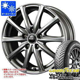 【タイヤ交換対象】オールシーズン 195/50R16 84H グッドイヤー ベクター 4シーズンズ ハイブリッド ユーロスピード V25 6.5-16 タイヤホイール4本セット