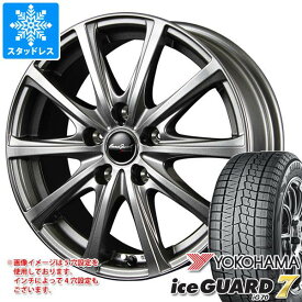 【タイヤ交換対象】スタッドレスタイヤ ヨコハマ アイスガードセブン iG70 225/40R18 92Q XL ＆ ユーロスピード V25 7.5-18 タイヤホイール4本セット225/40-18 YOKOHAMA iceGUARD 7 iG70