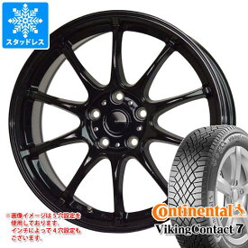 【タイヤ交換対象】スタッドレスタイヤ コンチネンタル バイキングコンタクト7 215/70R16 100T ＆ ジースピード G-07 6.5-16 タイヤホイール4本セット215/70-16 CONTINENTAL VikingContact 7