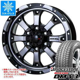 【タイヤ交換対象】FJクルーザー 10系用 2023年製 スタッドレス ブリヂストン ブリザック DM-V3 265/70R17 115Q MKW MK-46 タイヤホイール4本セット