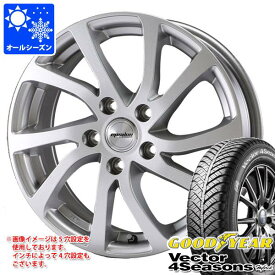 【タイヤ交換対象】オールシーズン 205/55R16 91H グッドイヤー ベクター 4シーズンズ ハイブリッド ラ・ストラーダ ティラード イプシロン 6.5-16 タイヤホイール4本セット