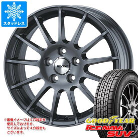 【タイヤ交換対象】シトロエン C5エアクロス C84系用 スタッドレス グッドイヤー アイスナビ SUV 225/60R17 99Q アーヴィン F01 タイヤホイール4本セット