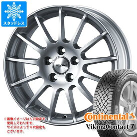 【タイヤ交換対象】メルセデスベンツ W222 Sクラス用 スタッドレス コンチネンタル バイキングコンタクト7 245/45R19 102T XL アーヴィン F01 タイヤホイール4本セット