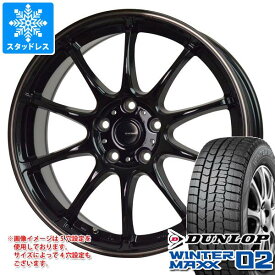 【タイヤ交換対象】スタッドレスタイヤ ダンロップ ウインターマックス02 WM02 135/80R12 68Q ＆ ジースピード P-07 4.0-12 タイヤホイール4本セット135/80-12 DUNLOP WINTER MAXX 02 WM02