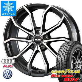 【タイヤ交換対象】アウディ Q5 8R系用 スタッドレス グッドイヤー アイスナビ SUV 235/60R18 107Q XL MAK レーベFF タイヤホイール4本セット