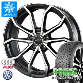 【タイヤ交換対象】アウディ A5 F5系用 スタッドレス ノキアン ハッカペリッタ R5 255/35R19 96T XL MAK レーベFF タイヤホイール4本セット