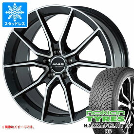 【タイヤ交換対象】メルセデスベンツ C117 CLA用 スタッドレス ノキアン ハッカペリッタ R5 225/40R18 92T XL MAK アルジェントエフエフ タイヤホイール4本セット